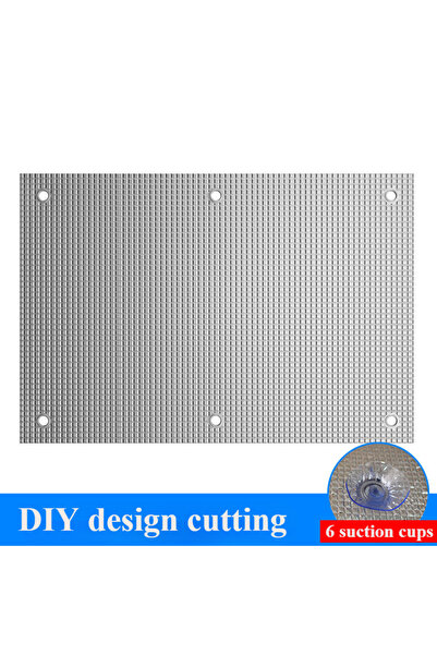 Choice غشاء واقي من الشمس للنافذة بتصميم DIY فضي مقاس 50×100 سم، وسادة واقية ...
