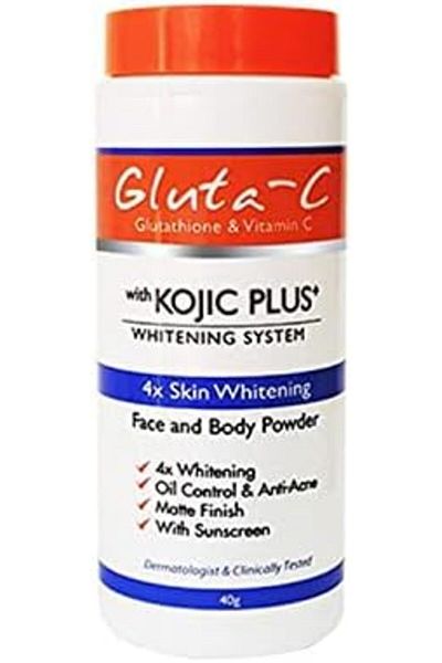 Gluta -C Face and Body Powder with Kojic Plus Whitening System - 40g