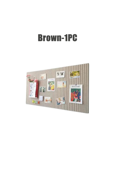 Choice ملصقات حائط من اللباد البني مقاس 40×60×0.9 سم، لوحة إعلانات لعرض أعمال المدرسة، حائط صور للمكتب، غرفة المعيشة المنزلية