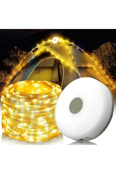 Choice Warm-1PCS Outdoor Camping Light USB Rechargeable Waterproof Light Chain Portable and Scalable Suspen