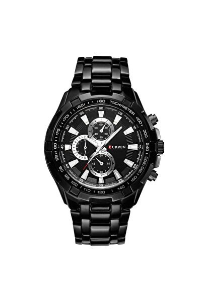 Curren Blanche ساعة CURREN 8023 كوارتز سوداء فضية للرجال مقاومة للماء رياضية ...