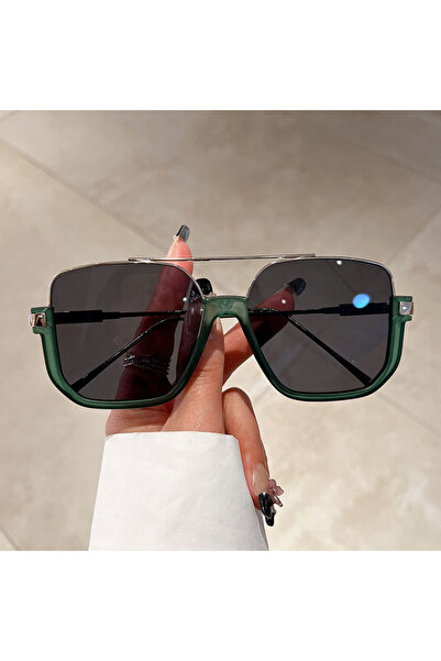 Choice as picture shows green-silver-black KAMMPT Vintage Oversized Sunglasse...
