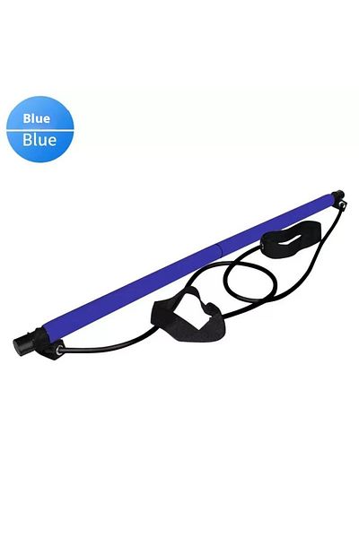 Choice blue Pilates Stick - Adjustable Fitness Bar for Home Workout, Yoga, Stretching & Toning - Portable E