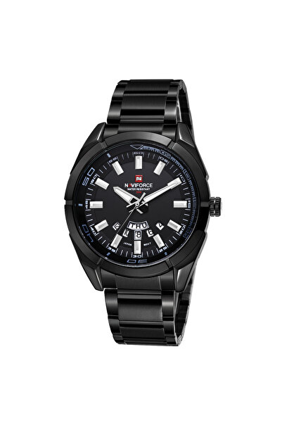 Naviforce ساعة BB الكلاسيكية الكاجوال للرجال من الفولاذ المقاوم للصدأ رياضية ...