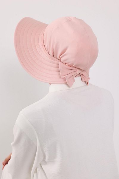 Aisha's Design Combed Cotton Practical Put-On-And-Off Bow Hat over Turban, Sp-4, Sp-4