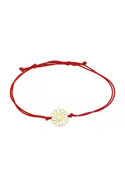 Koçak 14 Ayar Çiçek Figürlü İpli Altın Bileklik