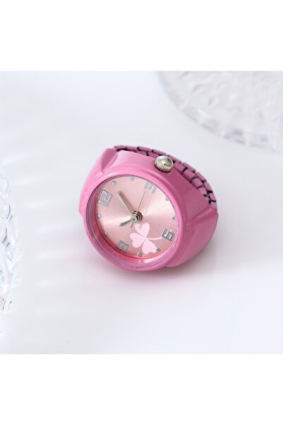 Choice ساعة خاتم البرسيم الوردي الملون، اتجاه الموضة، ساعة إصبع بسيطة متعددة ...