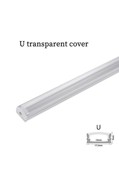 Choice غطاء شفاف على شكل حرف U قطعتين 1-30 قطعة/مجموعة حامل قناة زاوية الألوم...