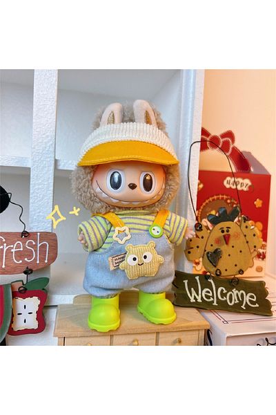 Choice B 1pcs For 17cm Labubus Mini Doll Clothes Outfit Hat Clothes Shoes Labubu Ii Doll Accessories Culti.