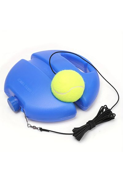 Choice Blue Tennis Trainer With 1Pc Tennis Ball For Beginner, Tennis Rebounder Set For Self Training, Auxil