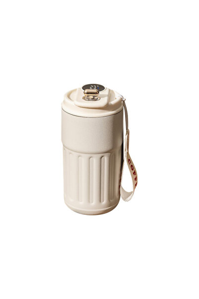 Choice 450 مل أبيض 450 مل ترمس زجاجة عرض درجة الحرارة الذكية 316 الفولاذ المق...