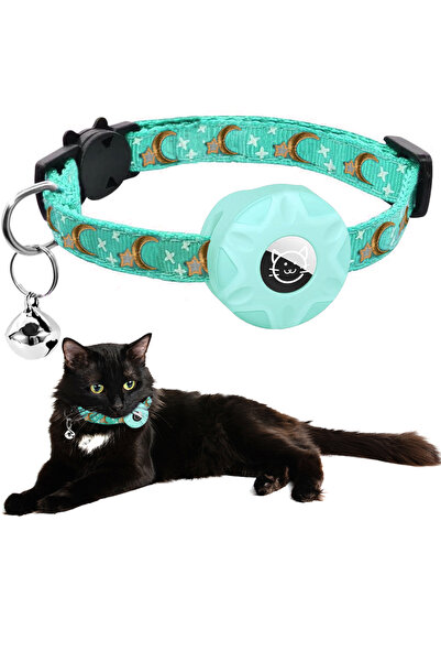 Choice Airtag not included MINT GREEN for Tag Cat Collar, Reflective Kitten C...