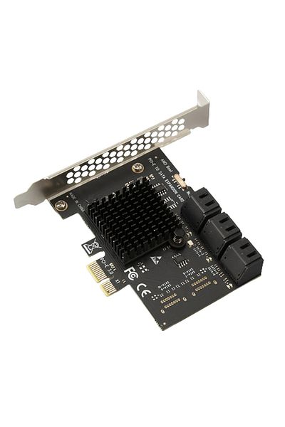 Shunmaii SA3112J PCIE Adapter 2/6/12/16/20 Port PCI-Express X1 to SATA 3.0 Expansion Card 6Gbps High Speed...