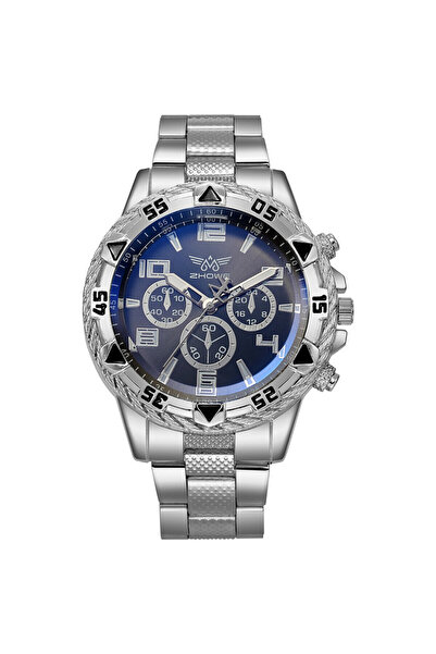 Choice ساعات رجالية فضية سوداء ساعات فاخرة من ماركة فاخرة للرجال أنيقة عالية ...