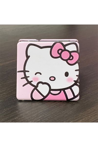 Miniso HelloKitty-01 Hello Kitty Mirror Portable Small Mirror Hello Kitty Sanrio Portable Folding Mirrors D