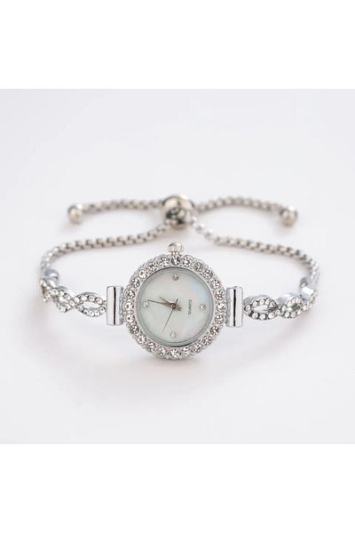 Choice sliver Women's Small Dial Wristwatch, Female Bracelet Watch, Quartz, Leisure, Popular, Elegant Clock