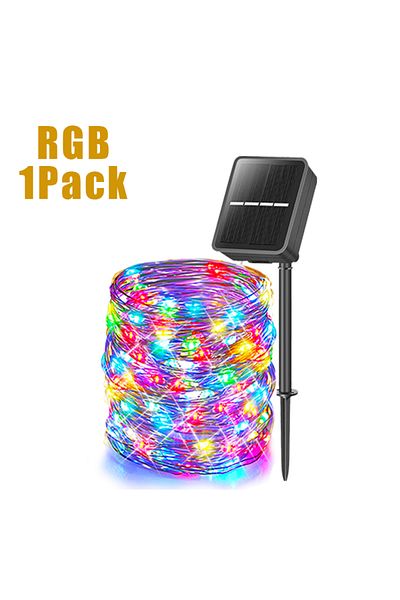 Choice 2M 10LED-1PCS RGB Outdoor LED Solar Fairy Lights Christmas Decoration Waterproof Solar Garland 8Mode