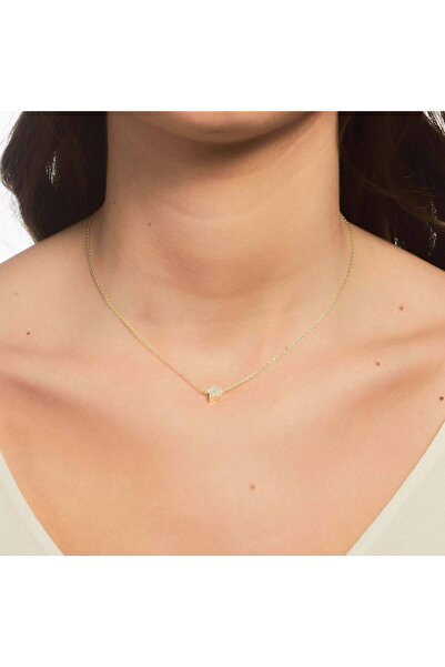 Joy of Jade Mila Yıldız Pendant Kolye, 18 Ayar Altın Kaplama