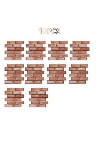 Choice 30cmx30cm 10Pcs 10Pcs Self Adhesive Waterproof 3D Wall Panels Peel and Stick Subway Tile Brick Wallp