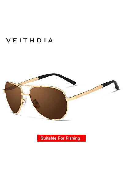Choice نظارات شمسية من VEITHDIA للرجال، نظارات شمسية مستقطبة UV400 مناسبة للص...
