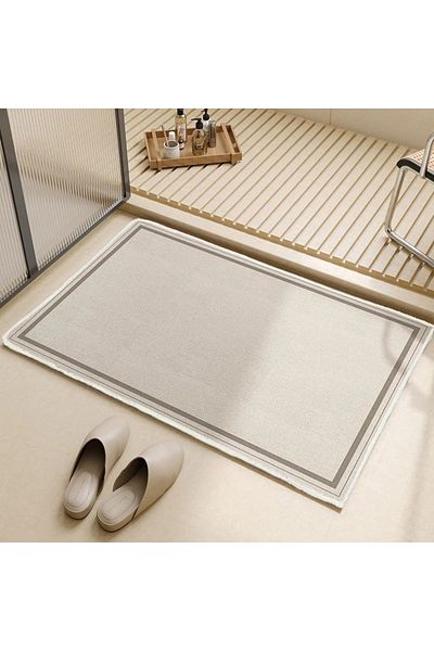 Choice 40X60CM(1.3X2FT XM-SJR-97 VIAKAMA Geometric Minimalist Bathroom Light and Comfortable Floor Mats Bat