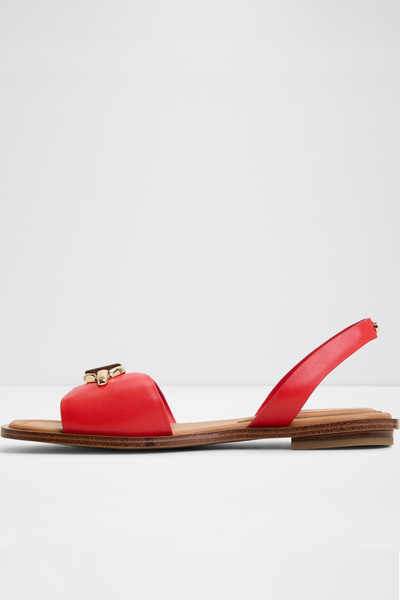 Aldo Goassı - Kadın Suni Deri Orta Kırmızı Düz Sandalet