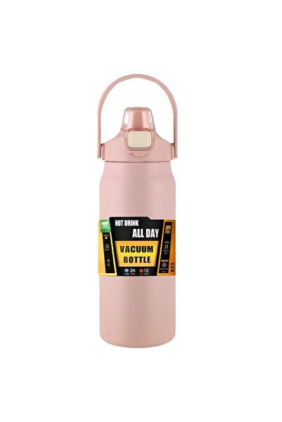 Choice 1500ml Pink Portable Thermos with Straw 304 Stainless Steel Thermal Mu...