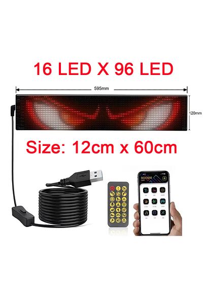 Choice 16 LED x 96 LED LED Matrix Pixel Panel USB 5V Flexible Addressable RGB Pattern Graffiti Scrolling T