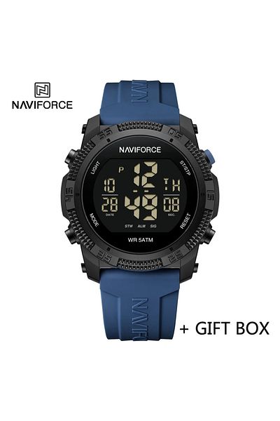 Naviforce NA710403 with box NAVIFORCE NF7104 Digital Watch Men Military Sport Chronograph Wristwatch Stopwatch
