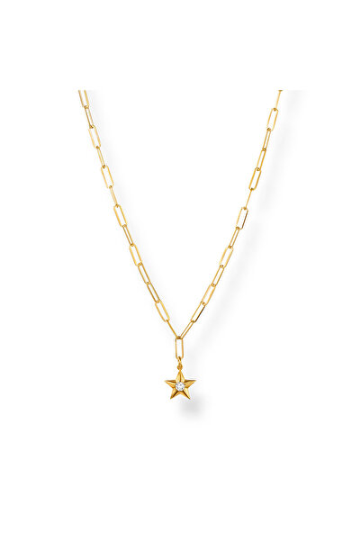 Joy of Jade Vivian Yıldız Zincir Kolye, 18 Ayar Altın Kaplama