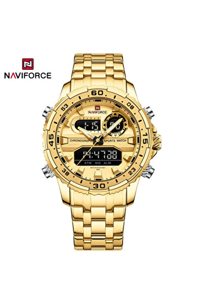 Naviforce ساعة نافي فورس للرجال رياضية فاخرة مقاومة للماء كرونوغراف كوارتز رق...