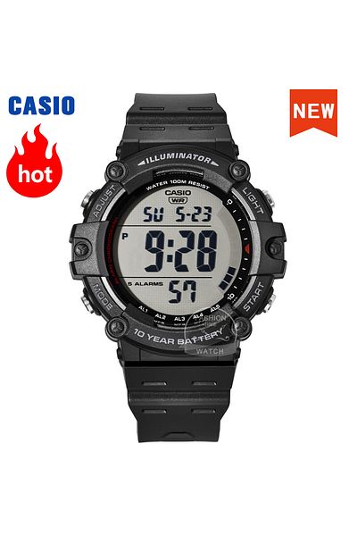 Casio AE-1500WH-1A Casio watch menTen years of electricity top luxur set LED digital sport Waterproof quar