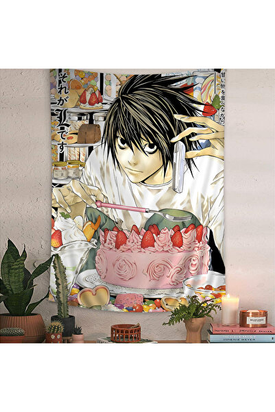 Choice 60x90 سم z1 أنيمي مذكرة الموت DN L نسيج جداري ملون معلق على الحائط نسي...