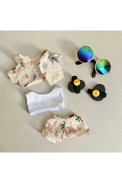 Choice بدون دمى شجرة جوز الهند الضحلة 15-17 سم ملابس دمية قطيفة صغيرة: زي عطل...