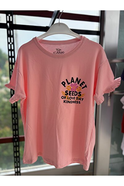 Butik Yazlık Denim Kumaş Kız Çocuk Tşörtleri A kalite