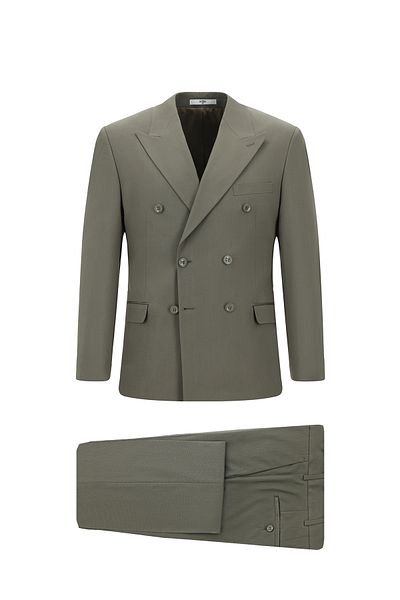 Kiğılı Regular Fit Cotton Lyocell Double Breasted Suit