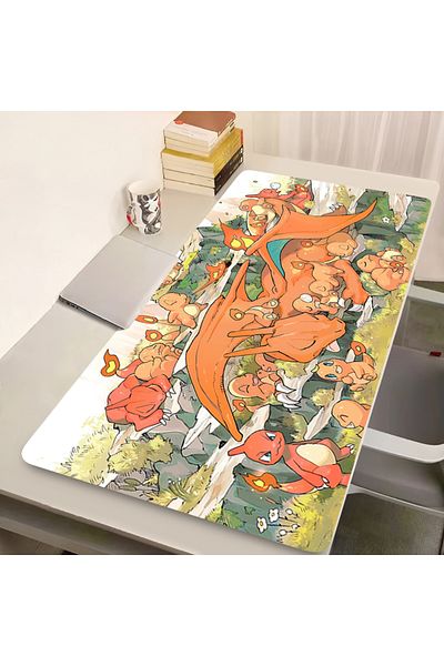 Miniso 600x300x2mm TK-0000006891 Fiery Dragon Mouse Pad Laptop Japan Anime Gaming Keyboard Rug PC P-pokemon