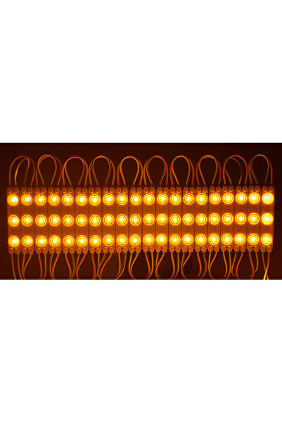 Choice شريط إضاءة LED أصفر 200 قطعة، 12 فولت تيار مستمر، 2835 3LED، مقاوم للم...