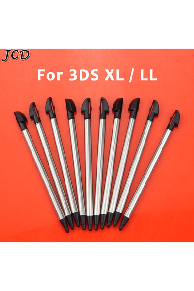 JCD قلم شاشة لمس معدني تلسكوبي من JCD مكون من 10 قطع لجهاز 3DS XL، قلم شاشة ل...