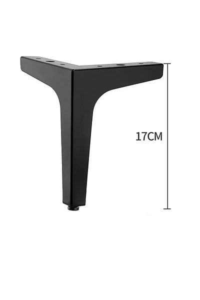 Choice black-4pcs-17cm 4pcs Modern furniture legs metal gold Black Iron Sofa Feet for Table Bed Chair Desk