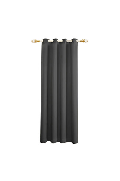 Choice ستائر حرارية شتوية سميكة ومبطنة، مقاس 132 × 213 سم، رمادية داكنة - لوح...