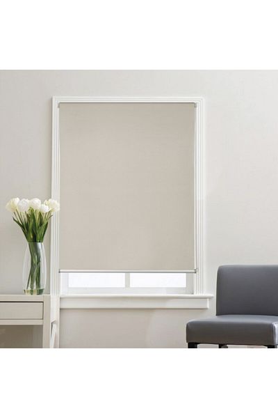 micasa Modern and Elegant Design Plain Blackout Roller Blinds 240 x 240 cm