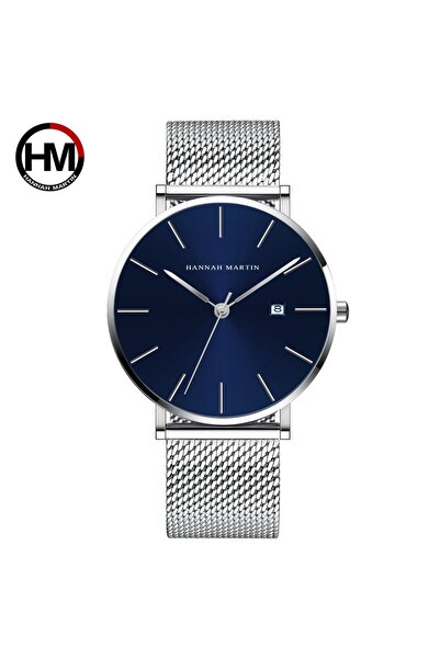 Choice ساعة رجالية بتصميم باوهاوس كلاسيكي 151L-WYY، كوارتز ياباني أزرق داكن، ...