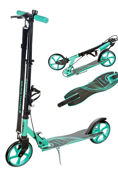 Raven Raven Anabel Scooter with Handbrake, Black/Mint