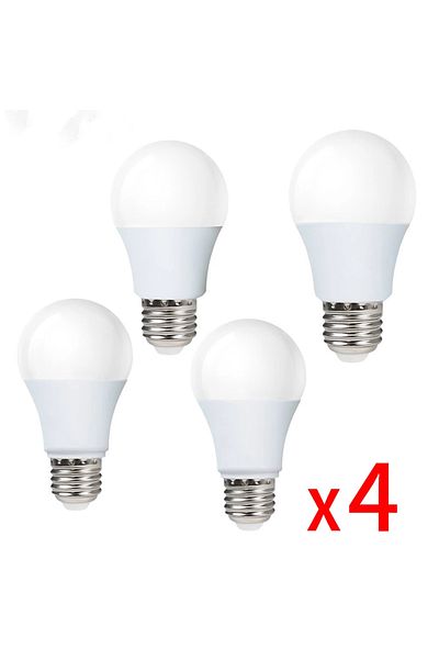 Choice 15W Cold White 4pcs E27 LED Bulb Lamps AC 220V SMD2835 3W 6W 9W 12W 15W 18W Lampada Led Light Bulbs