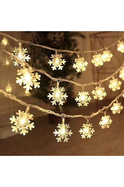 Choice 3M 20led None Warm White Snowflake LED String Lights LED Fairy Lights Battery Powered Fairy Light We