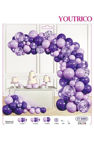 Youtrico Sweet Macaron Balloon Garland Set - Dreamy Wedding Arch & Photo Backdrop in Soft Colors