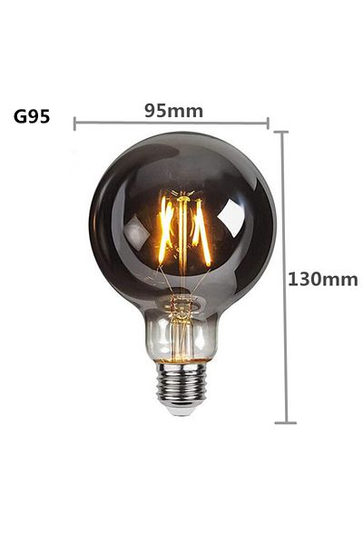 Choice 4W Dimmable Yes G95 220V Z LED E27 ST64 G80 G95 G125 4W Dimmable220V Smoky Gray Warm GSpiral Fil