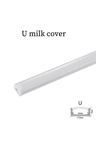 Choice U Milky cover 5 pcs 1-30pcs/Lot perfil aluminio led Corner Aluminium Profile Channel Holder for LED
