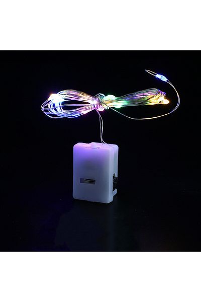 Choice 2M 20LEDs Multicolor LED Fairy Lights Button Battery Light String Christmas Wedding New Year Bedroom